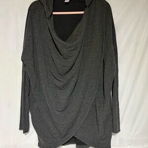 Athleta Black Hooded Tunic Top